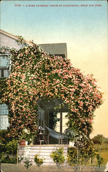 A Rose Covered Porch In California San Jose