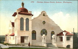 Christina Science Church Postcard