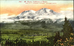 Mt. Shasta California At Dawn Postcard
