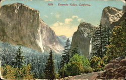 Yosemite Valley Postcard