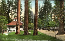 Club House Shasta Springs, CA Postcard Postcard