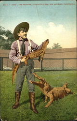 Tex The Trainer, Alligator Farm Postcard