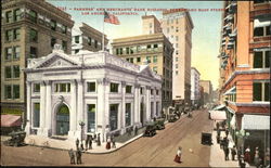 Farmers And Merchants Bank Building, Fourth and Main Street Postcard