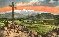 The San Bernardino Valley From The Summit Of Rubidour Drive Postcard