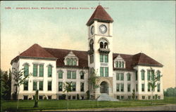 Memorial Hall, Whitman College Walla Walla, WA Postcard Postcard