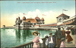 Lake Front Salt Air Beach Postcard