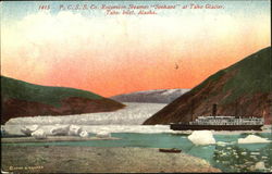 P. C. S. S. Co Excursion Steamer Spokane Taku Glacier, AK Postcard Postcard