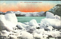 Muir Glacier And Iceberg Postcard
