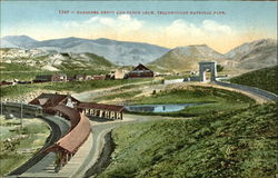 Gardiner Depot And Stone Arch, Yellowstone National Park Postcard