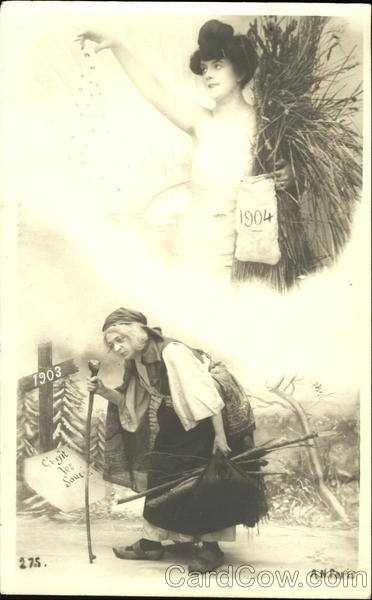 1904 Old & New Woman New Year's