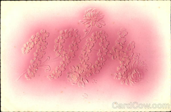 1904 New Year Flowers New Year's