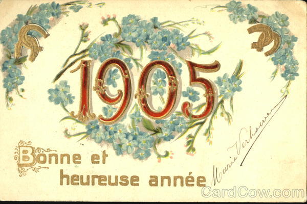 1905 Bonne Et Heureuse Annee New Year's