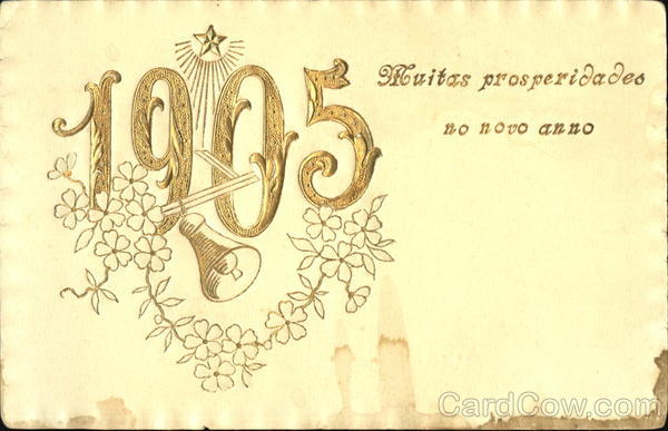 1905 Muitas Prosperidades No Novo Anno New Year's