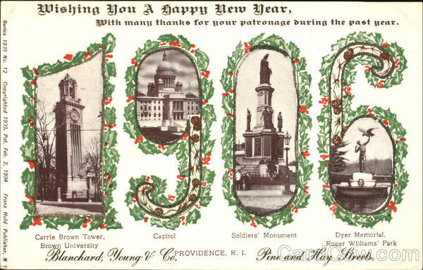 Wishing Yu A Happy New Year Providence Rhode Island