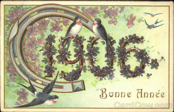1906 Bonne Annee New Year's