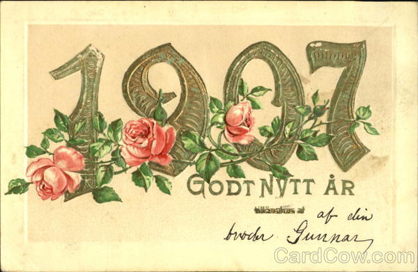 1907 Godt Nytt Ar Year Dates