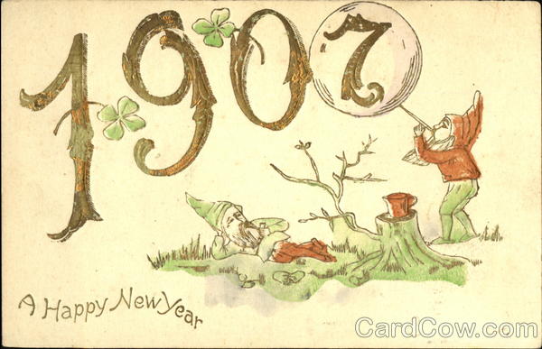 1907 A Happy New Year Elves