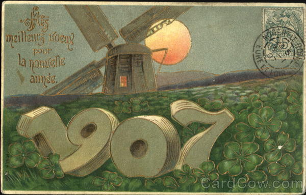 1907 Harteltion Gelukwensch New Year's