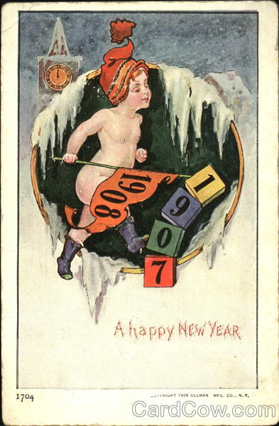 1908 A Happy New Year Children