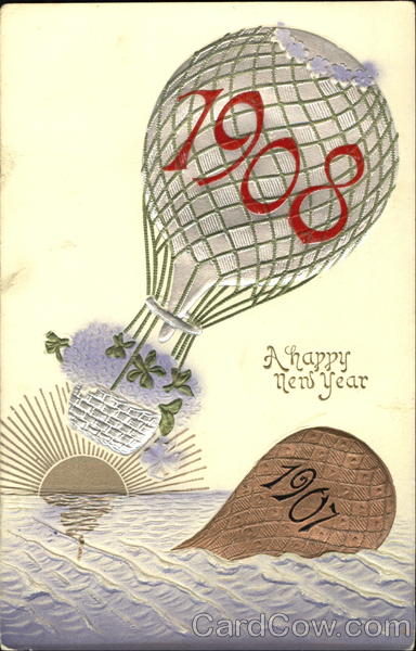1908 A Happy New Year New Year's