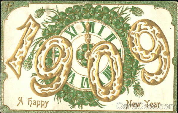 1909 A Happy New Year Year Dates