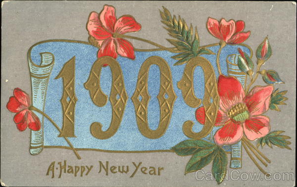 1909 A Happy New Year New Year's