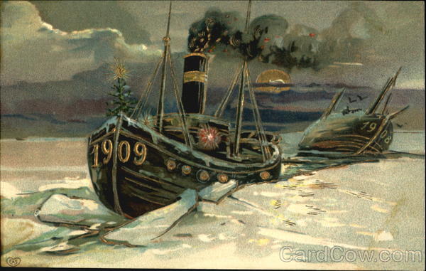 1909 Ships in Ice New Year's