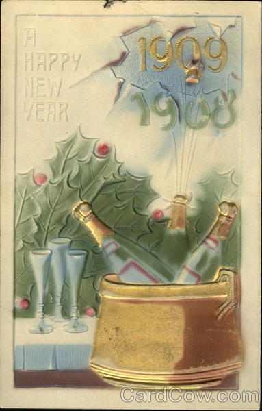 1909 A Happy New Year New Year's