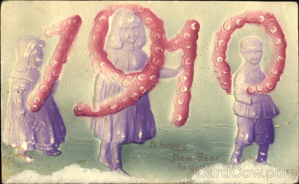 1910 A Happy New Year To You Children