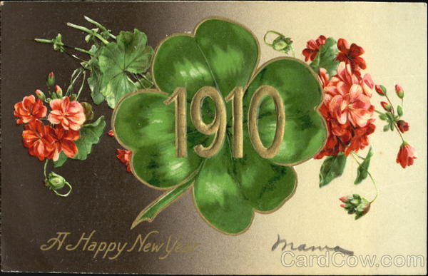 1910 A Happy New Year New Year's