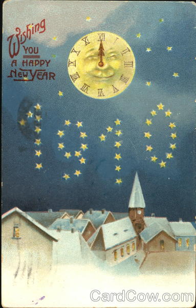 Wishing You A Happy New Year 1910 New Year's