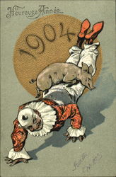 Heureuse Annee 1904 Postcard