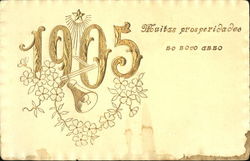 1905 Muitas Prosperidades No Novo Anno Postcard