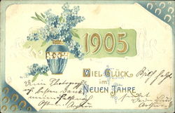 1905 Veil Gluck Im Neuen Jahre Postcard