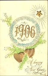 1906 A Happy New Year Postcard