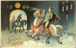 1906 Ouhaits Sincerees 1906 Postcard