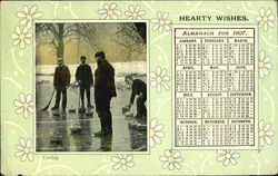 Curling - 1907 Postcard