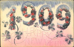 1909 A Happy New Year Postcard