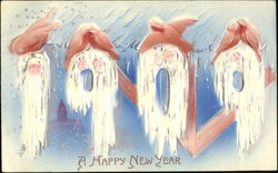 1909 A Happy New Year Postcard
