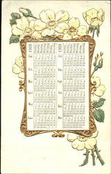 1909 Calendar Postcard