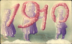 1910 A Happy New Year To You Postcard