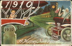 1910 A Happy New Year Postcard
