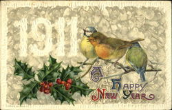 1911 A Happy New Year Postcard