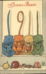 Bonne Annee 1911 Postcard