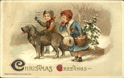 Christmas Greetings Postcard
