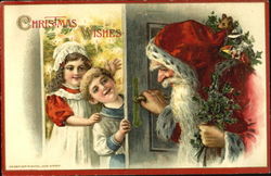 Christmas Wishes Santa Claus Postcard Postcard