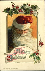 A Merry Christmas Santa Claus Postcard Postcard