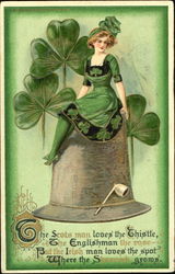Where the Shamrock Grows St. Patrick's Day Postcard Postcard