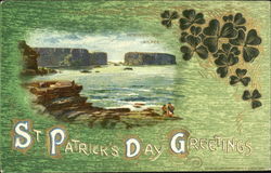 Intrinsic Bay Kilkee St. Patrick's Day Greetings Postcard Postcard