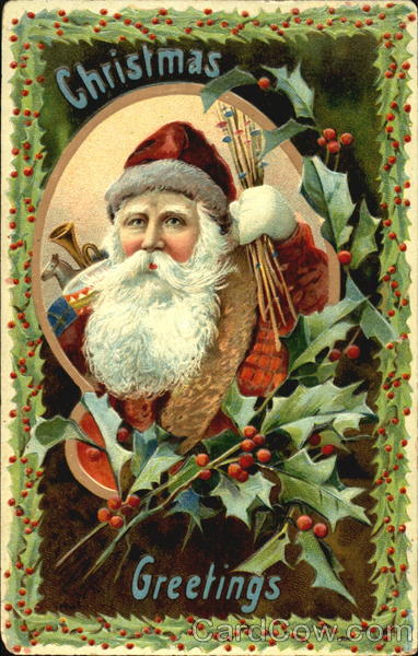 Santa 's photo with gifts & figs Santa Claus